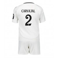 Real Madrid Daniel Carvajal #2 Fußballbekleidung Heimtrikot Kinder 2024-25 Kurzarm (+ kurze hosen)